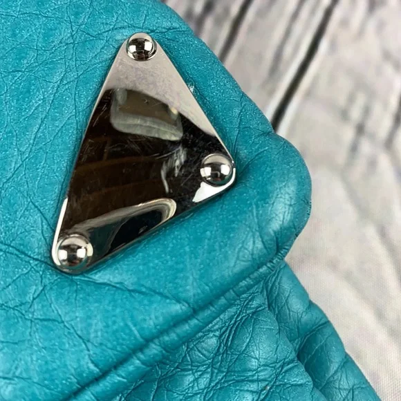 CANDIE’S Teal Soft Shoulder/Wristlet/Clutch Bag - Picture 17 of 17